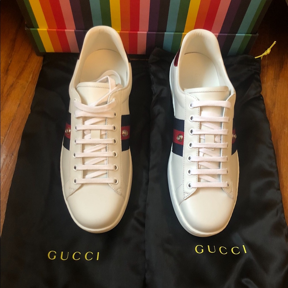 💯 *NEW* Gucci Ace Sneaker with box